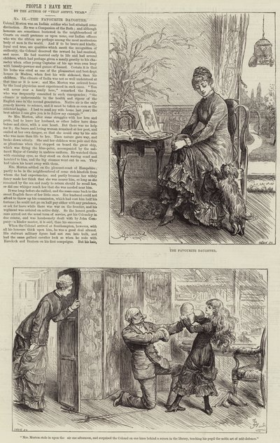 People I Have Met, the Favourite Daughter by Frederick Barnard