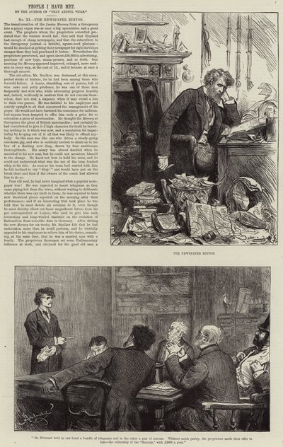 People I Have Met, the Newspaper Editor by Frederick Barnard