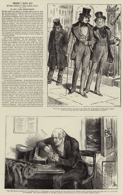 People I Have Met, the Spendthrift by Frederick Barnard
