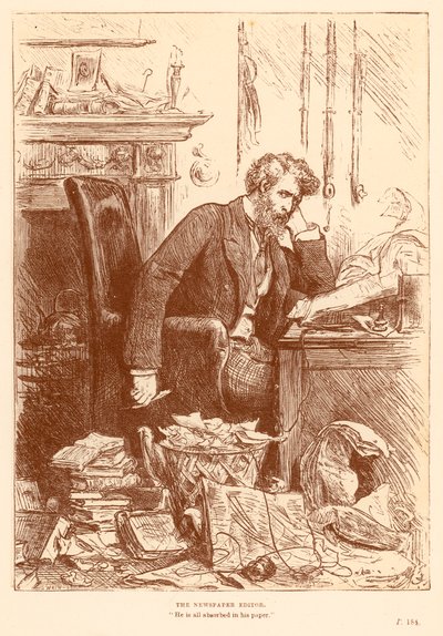 The Newspaper Editor by Frederick Barnard