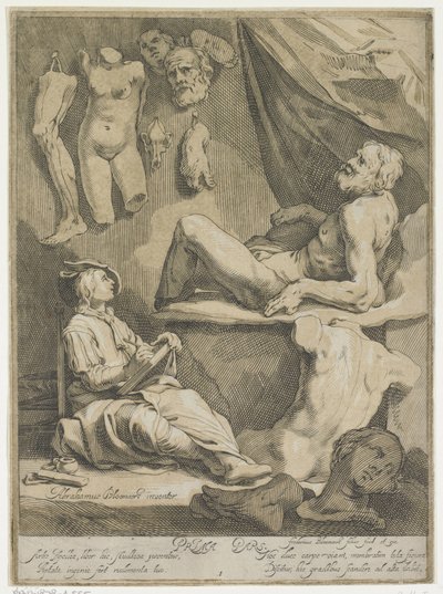 Title Page of Oorspronkelyk en Vermaard Konstryk Tekenboek (Title Page for: Abraham Bloemaert, Oorspronkelyk en Vermaard Konstryk Tekenboek. Part 1) by Frederick Bloemaert