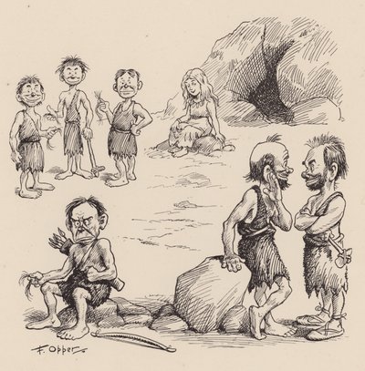 Our Antediluvian Ancestors by F Opper: Number Nineteen by Frederick Burr Opper