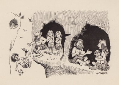 Our Antediluvian Ancestors by F Opper: Number Thirty Nine by Frederick Burr Opper
