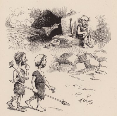 Our Antediluvian Ancestors by F Opper: Number Thirty Three by Frederick Burr Opper