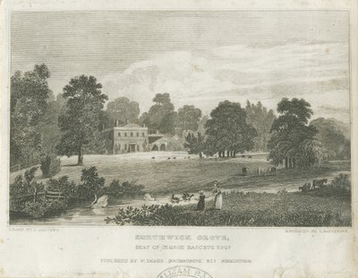 Smethwick Grove: engraving by Frederick Calvert