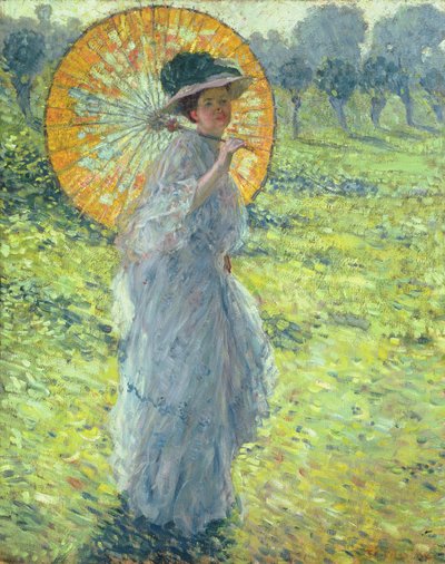 Woman with a Parasol by Frederick Carl Frieseke