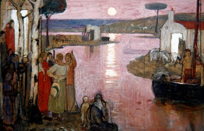 Evening Idyll, c.1910 by Frederick Cayley Robinson