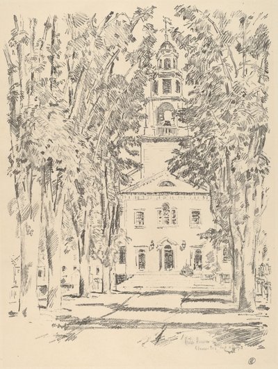 Colonial Church, Gloucester by Frederick Childe Hassam