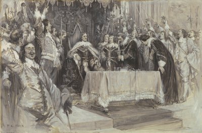 The Second Installation of Cromwell as Protector, in Westminster Hall, June 26, 1657 by Frederick Coffay Yohn