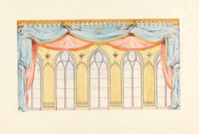 Window Decoration, Probably for the East Wall of the Music Room, Royal Pavilion, Brighton, 1820 by Frederick Crace