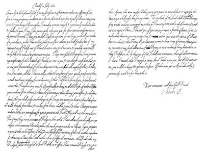 Letter by Charles I, King of England, to the Duke of Ormonde, 1645 by Frederick George Netherclift