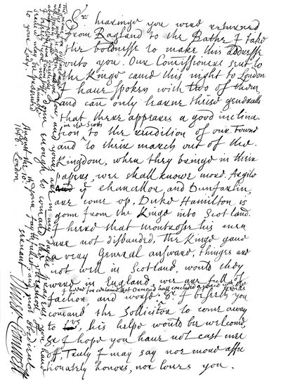 Letter by Oliver Cromwell to General Fairfax by Frederick George Netherclift