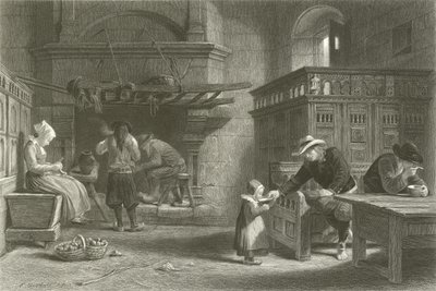 The Homely Meal, Brittany by Frederick Goodall