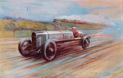 The Aero-Engined 12-Cylinder Sunbeam by Frederick Gordon (after) Crosby