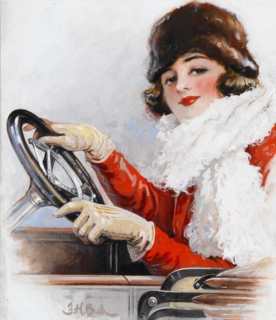 Dorothy Levitt, the Fastest Girl on Earth by Frederick Hammersley Ball