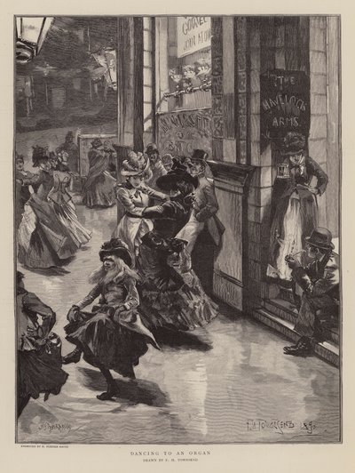 Dancing to an organ by Frederick Henry Townsend