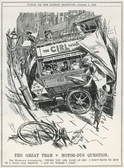 The Great Tram v. Motor-Bus Question by Frederick Henry Townsend