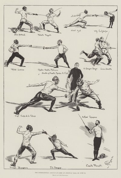 The International Assault-at-Arms at Steinway Hall on 15 June by Frederick Henry Townsend