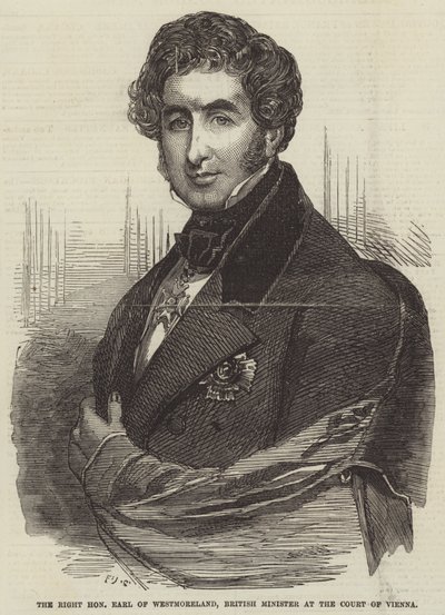 The Right Honourable Earl of Westmoreland, British Minister at the Court of Vienna by Frederick John Skill