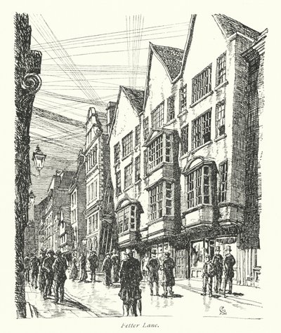 London: Fetter Lane by Frederick Landseer Maur Griggs