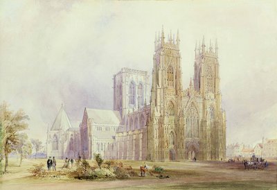 York Minster: North West View by Frederick Mackenzie