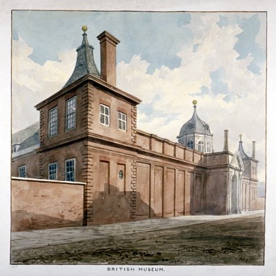 View of the British Museum, Bloomsbury, London by Frederick Nash