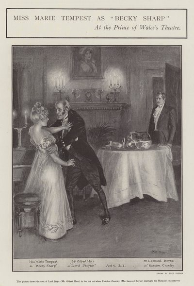 Miss Marie Tempest as Becky Sharp at the Prince of Wales