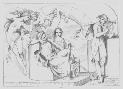 John Milton, Il Penseroso by Frederick Richard Pickersgill