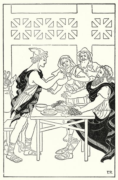 Quicksilver proceeded to fill the bowls from the pitcher that was supposed to be empty by Frederick Richardson