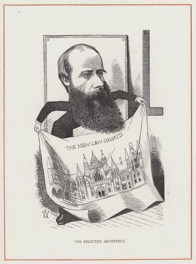 George Edmund Street, Architect, The New Law Courts by Frederick Waddy