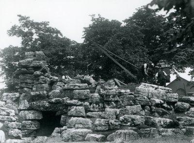 Building of the Eland Antelope Paddock at London Zoo, June 1924 by Frederick William Bond