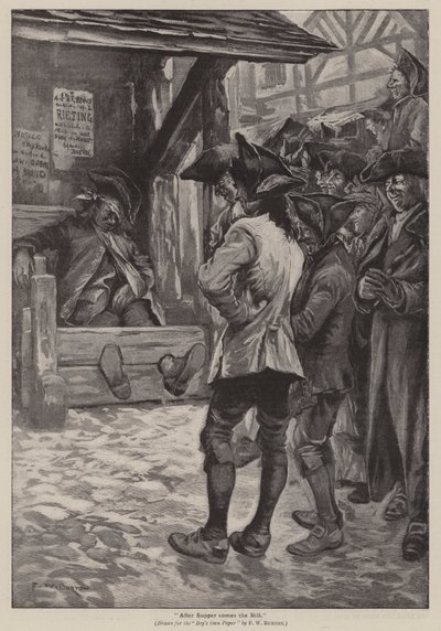 After supper comes the bill by Frederick William Burton
