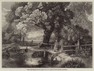 The Foot-Bridge in the Lane by Frederick William Hulme