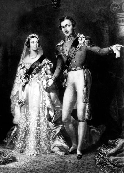 Queen Victoria and Prince Albert on Their Return from the Marriage Service at St. James