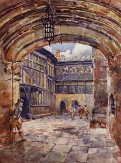 Courtyard, St Marys Hall, Coventry by Frederick William Newton Whitehead
