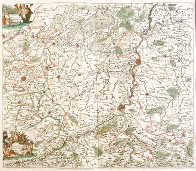 Map of the Diocese of Liege (Belgium) by Frederick de Wit