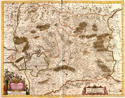 Map of the Duchy of Lorraine, France by Frederick de Wit