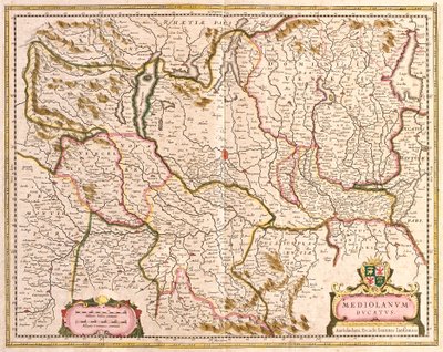 Map of the Duchy of Milan, Italy by Frederick de Wit
