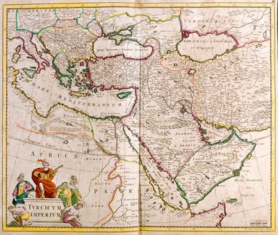 Map of the Turkish Empire by Frederick de Wit