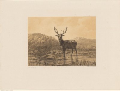 Deer in Landscape by Frederik Hendrik Weissenbruch