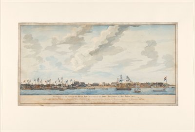 View of the City of Paramaribo and Fort Zeelandia by Frederik Jägerschiöld (signed by artist)