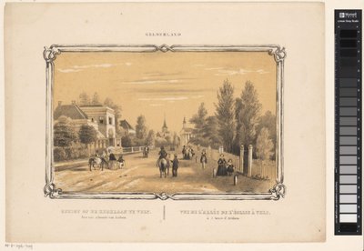 Church lane in Velp by Frederik Lodewijk Huygens