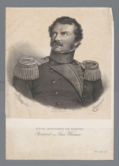 His Highness Duke Bernard of Saxe-Weimar by Frederik Lodewijk Huygens