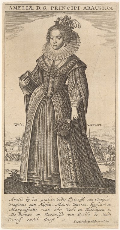 Amalia, Wife of Frederick Henry, Prince of Orange by Frederik de Wit
