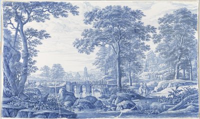 Plaque with an Italianate Landscape by Frederik van Frytom (attributed to)