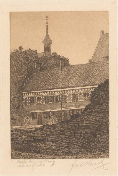 Old Fortifications, Maastricht by Frederik van der Harst (signed by artist)