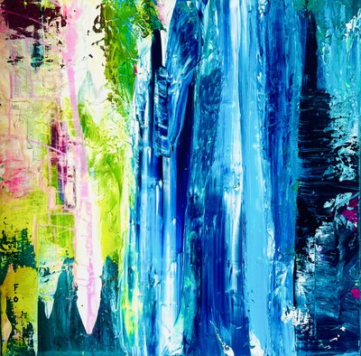 Vibrant Flowing Abstract by Fredrik Olsen