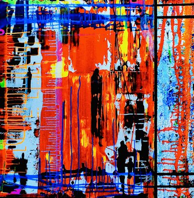 Vibrant Urban Abstract by Fredrik Olsen