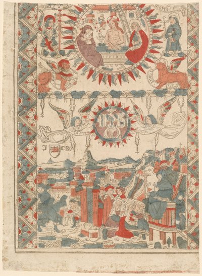 Saint Bonaventure Arriving and Preaching in Lyon by French 15th Century