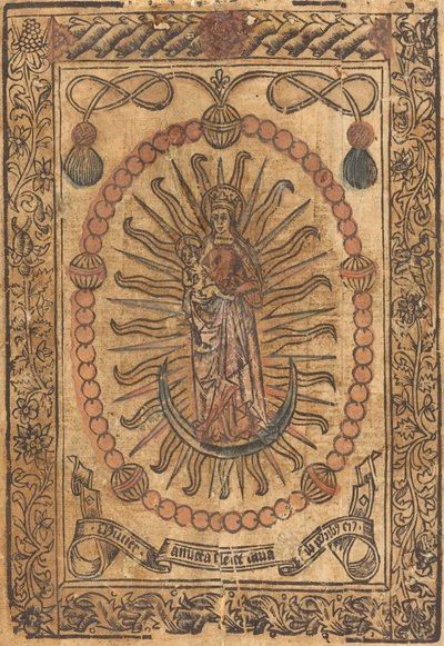 The Madonna and Child in a Rosary by French 15th Century